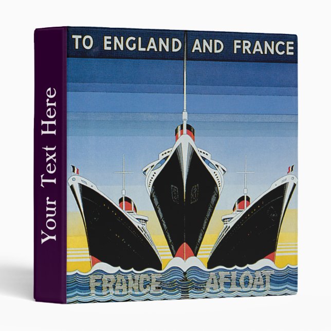 France Afloat - French Line Poster Binder (Front/Spine)