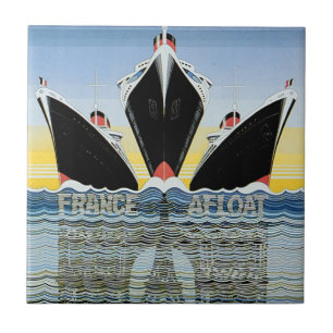 France Afloat - French Line Poster Tile