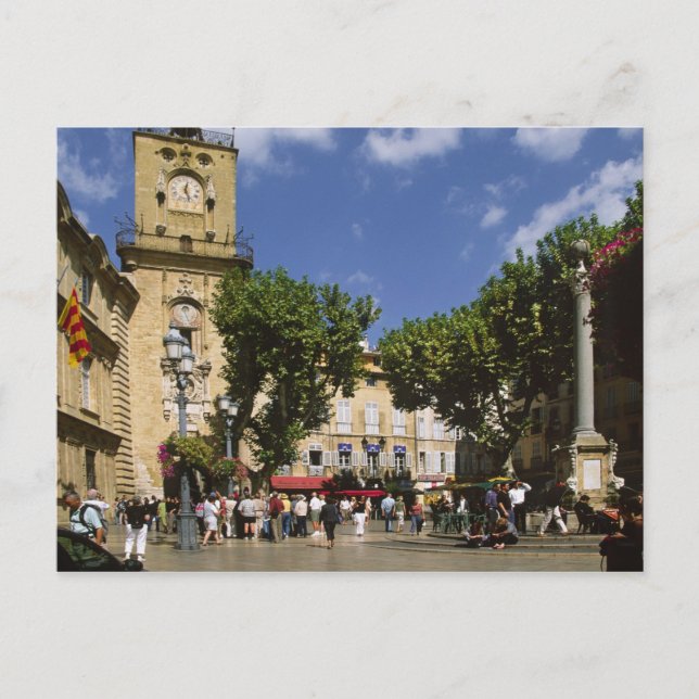 France, Aix en Provence, La Place de la Maire Postcard (Front)