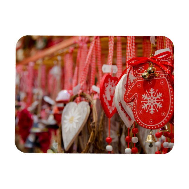 France, Alsace, Colmar. Christmas Market Magnet (Horizontal)