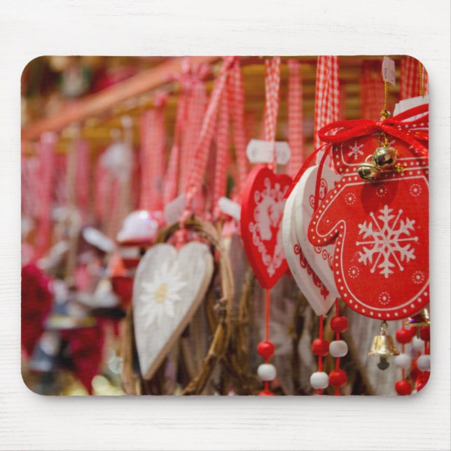 France, Alsace, Colmar. Christmas Market Mouse Pad (Front)