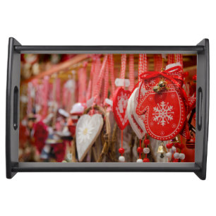France, Alsace, Colmar. Christmas Market Serving Tray