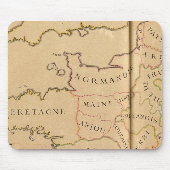 France and Departments Mouse Pad (Front)