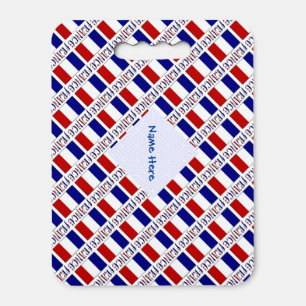 France and French Flag Personalized  Seat Cushion