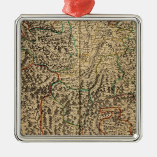 France and Italy Metal Ornament