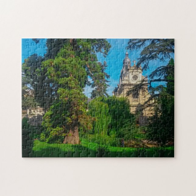 France Architecture French Cathedral Nature Jigsaw Puzzle (Horizontal)