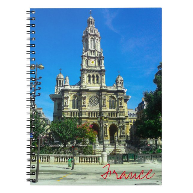 France Architecture French Cathedral Paris Notebook (Front)