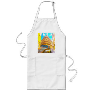 France Architecture French Street Old Car Paris Long Apron