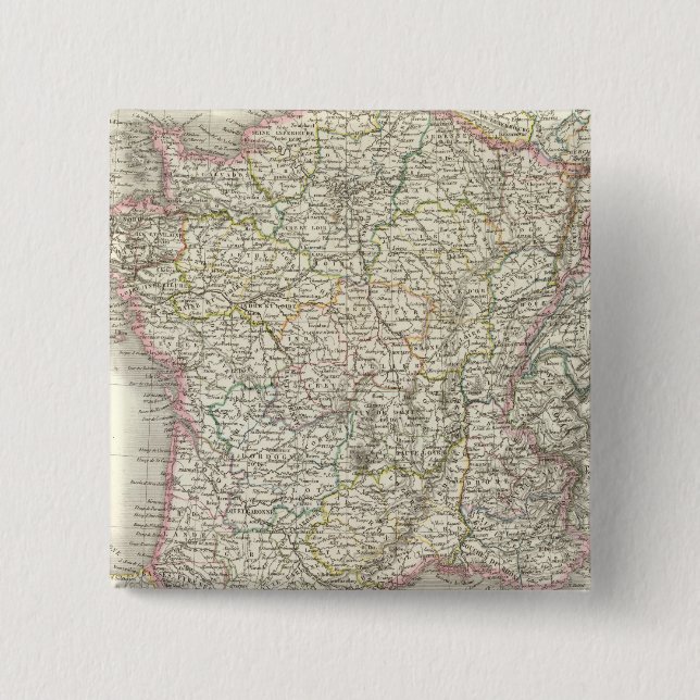 France Atlas Map 2 Button (Front)