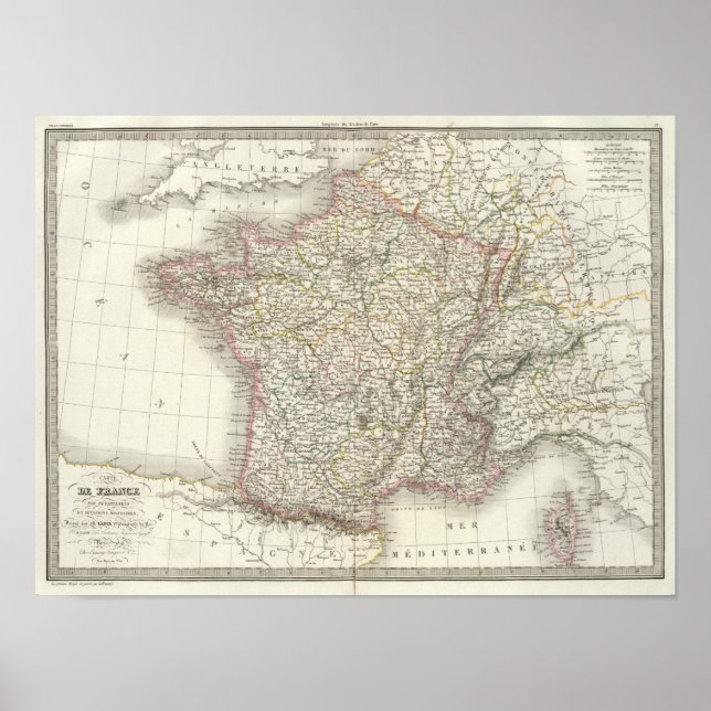 France Atlas Map 2 Poster (Front)