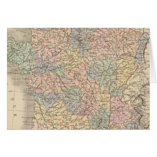 France Atlas Map Cards (Front Horizontal)