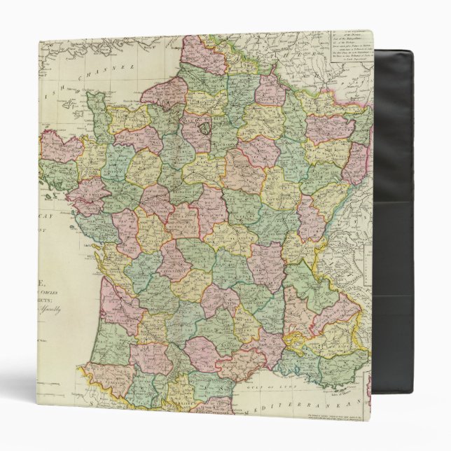 France Atlas Map with Bishops Binder (Front/Inside)