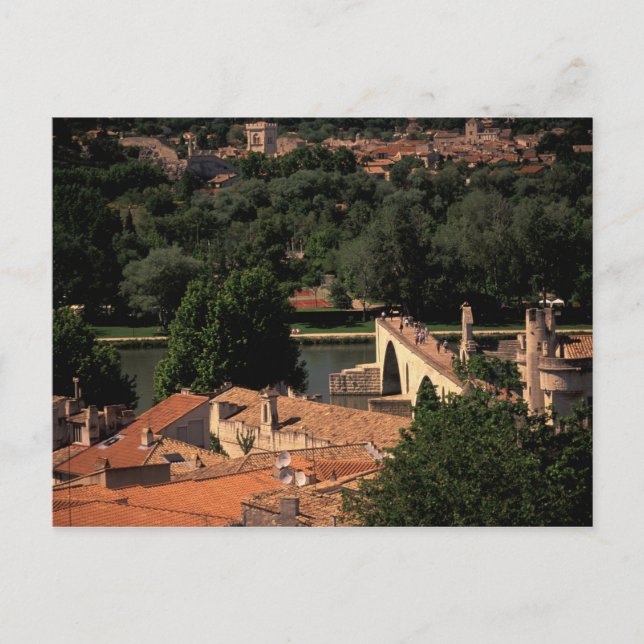 France, Avignon, Provence. Pont St, Benezet. Postcard (Front)