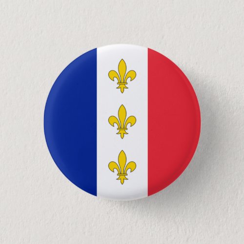 France Badge _ Tricolour  Fleurs_de_Lys Button