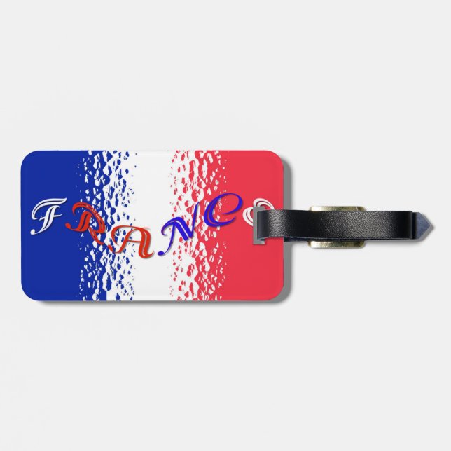 France Bag Tag (Back Horizontal)