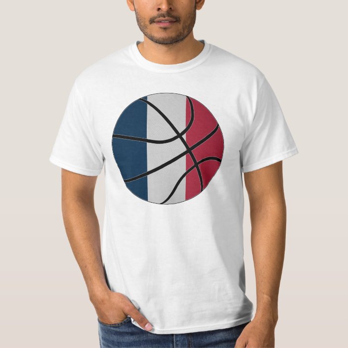 T-shirt Fan Basketball France, Drapeau Français, Coupe Classique, Cadeau Pour Supporters - 8