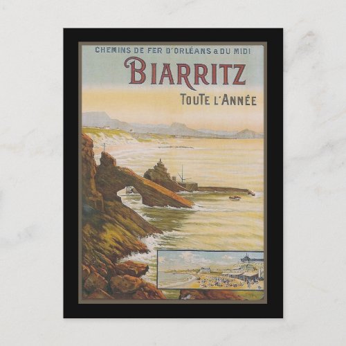 France Biarritz Postcard