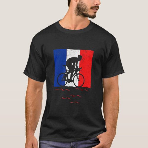 France Bicycle French Road Racing Summer Tour Fran T_Shirt