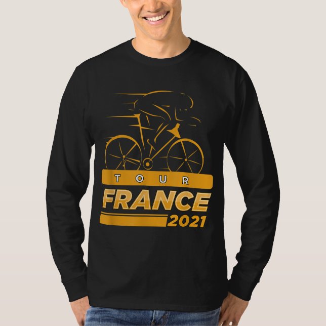France Bicycle French Road Racing Summer Tour Fran T-Shirt (Front)