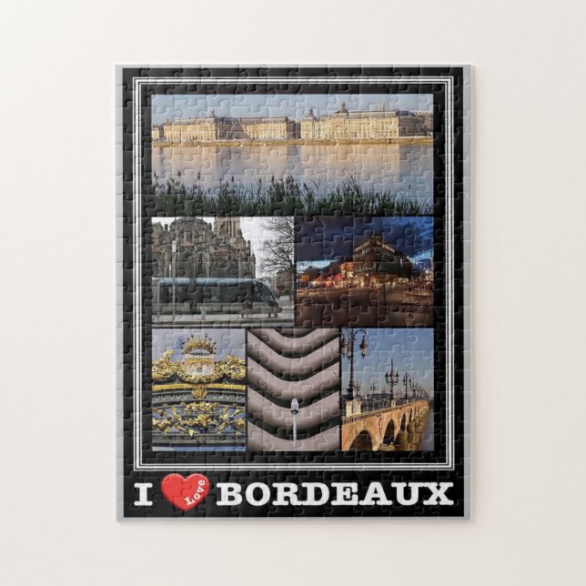 France - Bordeaux - I Love - Jigsaw Puzzle (Vertical)