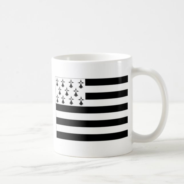 France Brittany Flag Coffee Mug (Right)