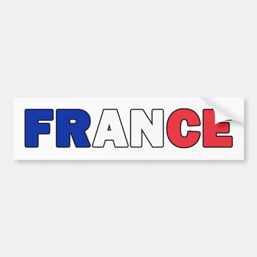 France bumper sticker