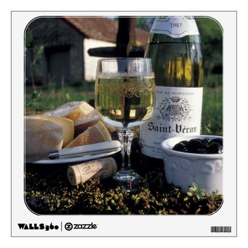 France Burgundy Chablis Local wine and Wall Sticker