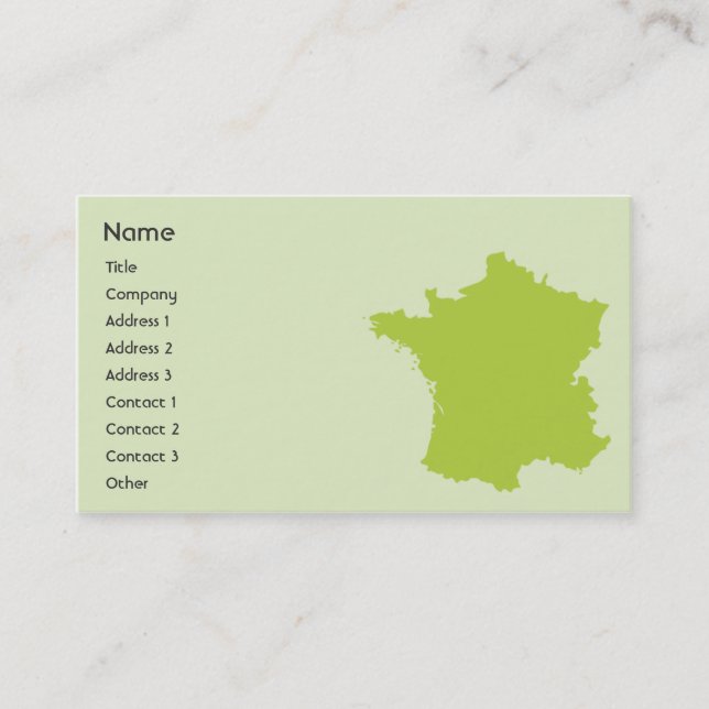 France - Business Business Card (Front)