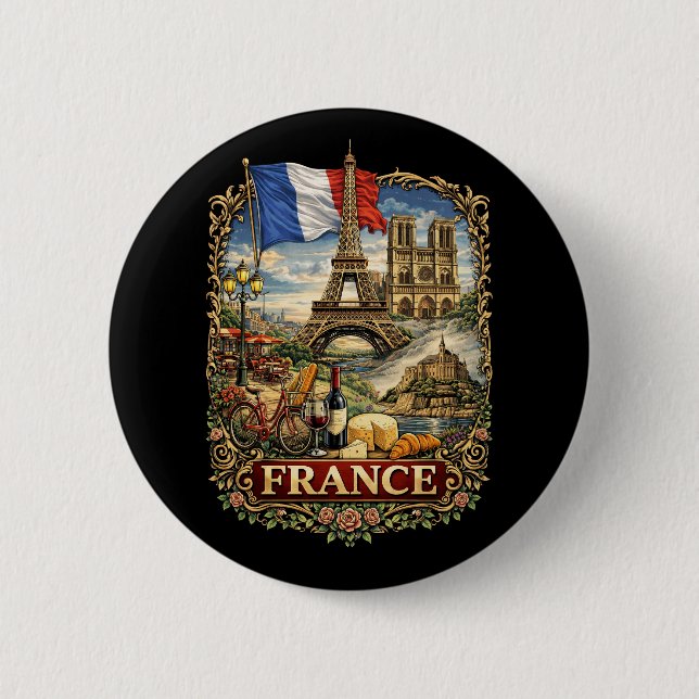 France Button (Front)