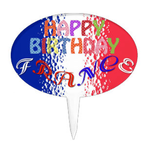 France Cake Topper
