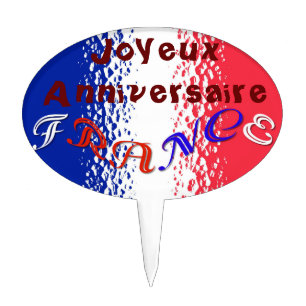 France Cake Topper