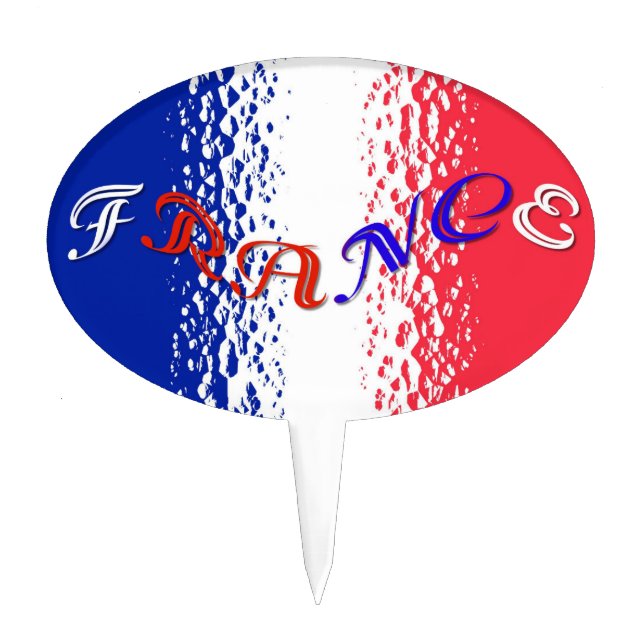 France Cake Topper (Front)