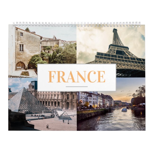 France Calendar Home Art Wall Calendar (Cover)