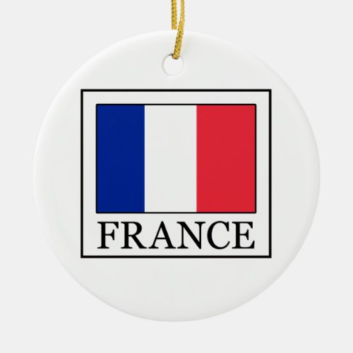 France Ceramic Ornament