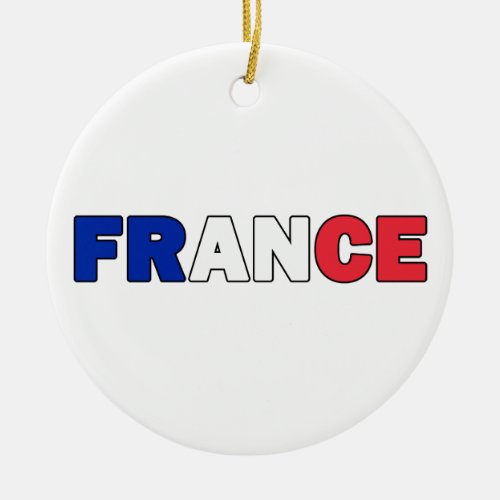 France Ceramic Ornament