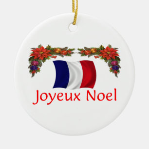 France Christmas Ceramic Ornament