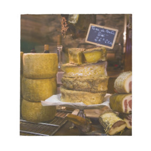 France, Corsica. Local cheeses and charcuterie Notepad