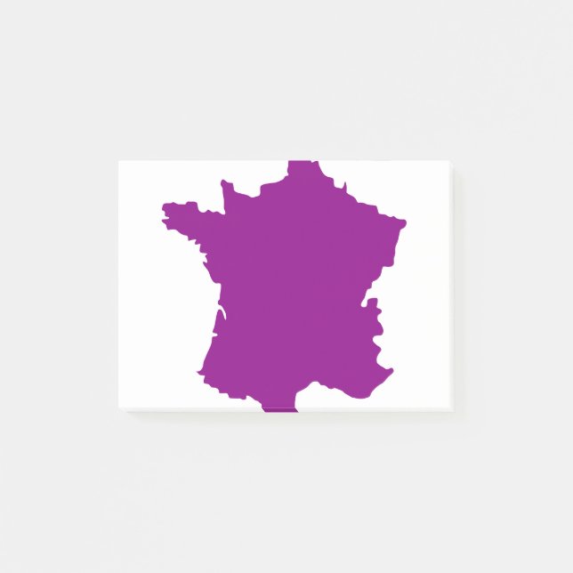 France Country Europe Map Post-it Notes (Front)