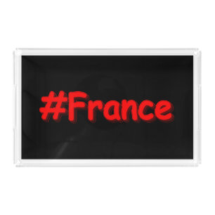 "#France" Cute Design. Buy Now Acrylic Tray