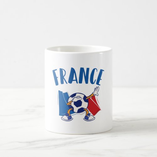 France Dabbing Soccer Ball Flag Coffee Mug