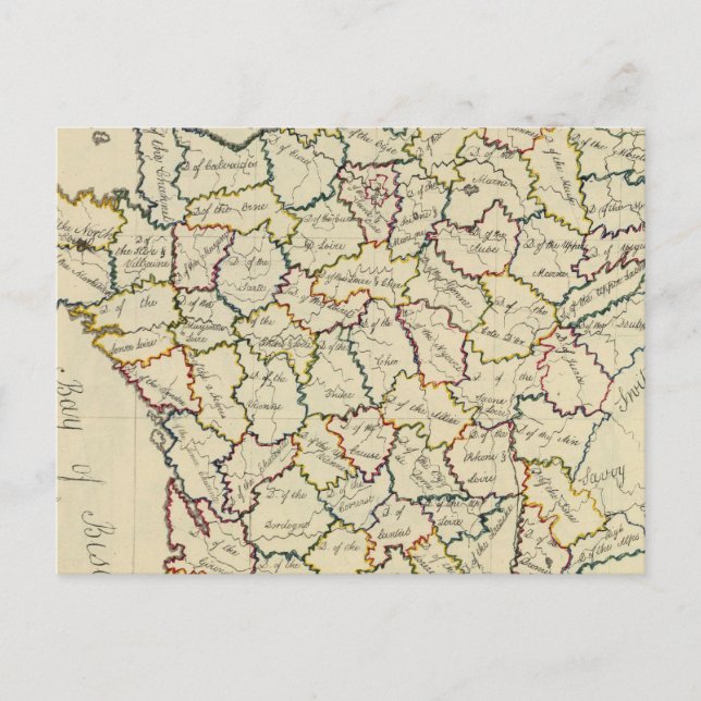 France departments postcard (Front)