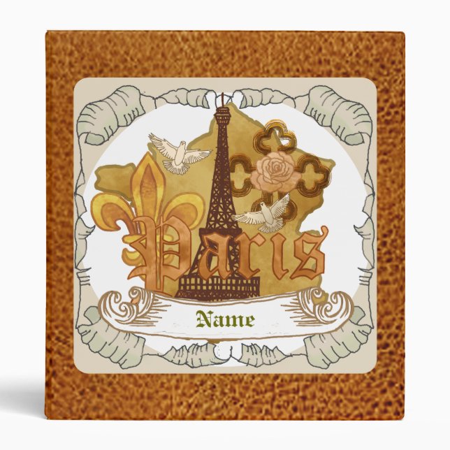 france Eiffel Tower Binder (Front)
