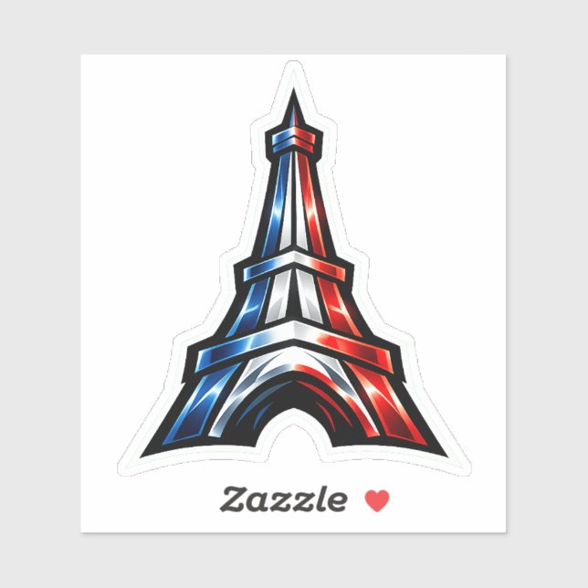 France Eiffel Tower Car Sticker (Sheet)