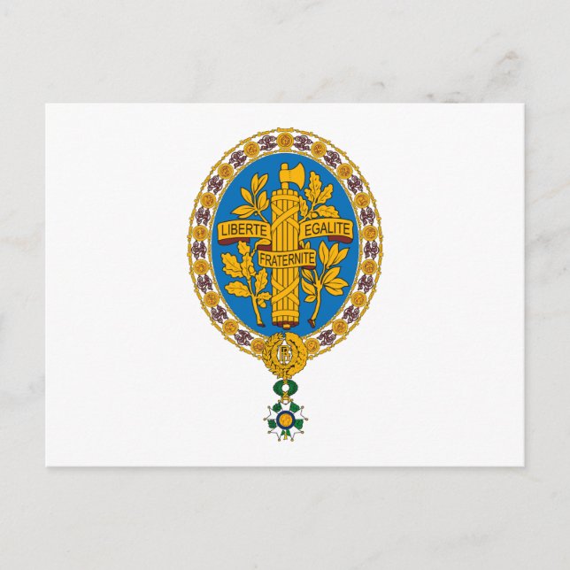 France Emblem Postcard (Front)