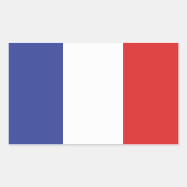 France first France insoumise French flag MFGA Rectangular Sticker (Front)