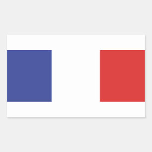 France first France insoumise French flag MFGA Rectangular Sticker