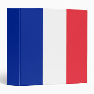 France Flag 3 Ring Binder