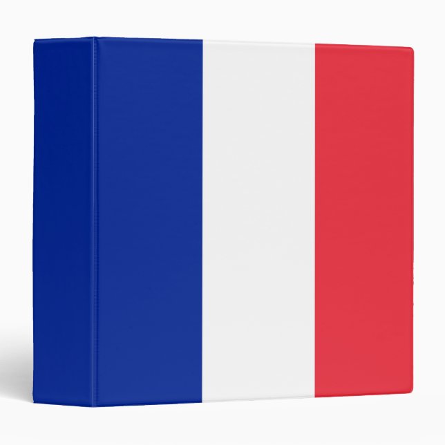 France Flag 3 Ring Binder (Front/Spine)