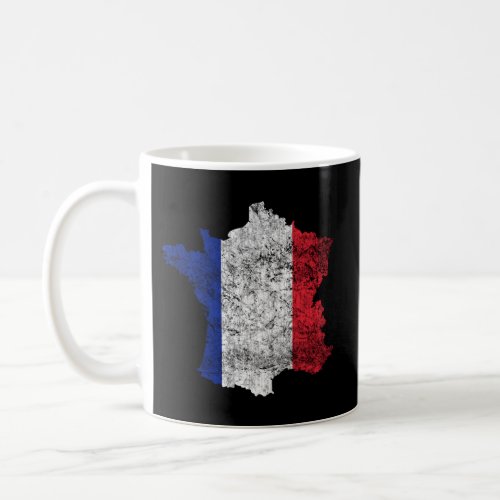 France Flag And Map French Pride Coffee Mug