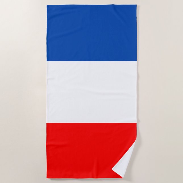 France flag beach towel (Front)